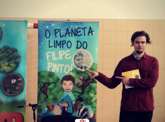 Foto: Filipe Pinto apresentou “Planeta Limpo” nas escolas de Vila Real